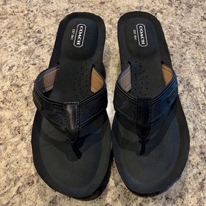 NWOT Coach Juliet Wedge flip-flop